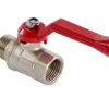 Haner & Ventiler|Kuglehane 1/2" muffe/nippel L-greb
