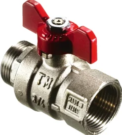 Haner & Ventiler|Kuglehane 1/2" muffe/nippel T-greb