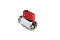 Haner & Ventiler|Kuglehane 1/2" x 1/2" rødt greb