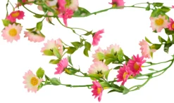 Sæsonafslutning|Kunstige Planter|Kunstig blomsterranke 210 cm Lyserød