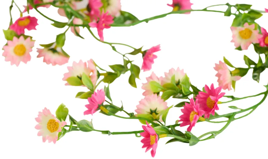 Sæsonafslutning|Kunstige Planter|Kunstig blomsterranke 210 cm Lyserød