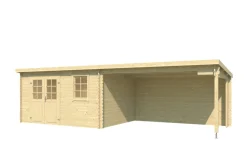 Lasita Maja Bjælkehytter|Redskabsrum|hytte & overdække Reno 275 x 760 cm
