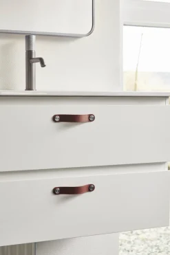 Greb & Hængsler|Læderstropper 12,8 cm 2-pk. Brun
