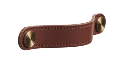 Greb & Hængsler|Læderstropper 12,8 cm 2-pk. Brun
