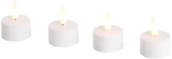 DAY Dekorativ Belysning - Indendørs|LED-fyrfadslys med 3D-flamme 4 stk. -