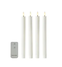 Stemning® Dekorativ Belysning - Indendørs|LED-kronelys 4-pk. Hvid