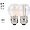 Led-Pærer|LED-kronepære 2,9 W E27 2-pk.