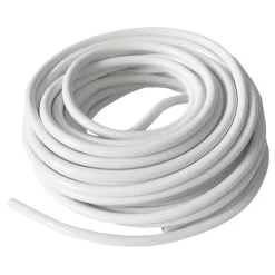 Elworks Kabler & Ledninger|Ledning rund 2 x 0,75 mm² 10 meter - Hvid
