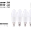 Led-Pærer|LED-pære kerte E14 4,9 W 4-pk.