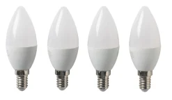 Led-Pærer|LED-pære kerte E14 4,9 W 4-pk.