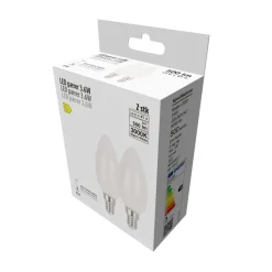 Led-Pærer|LED-pære kerte 3,6 W E14 2-pk.