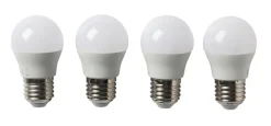 Led-Pærer|LED-pære krone 4,2 W E27 4-pk.