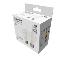 Led-Pærer|LED-pære standard 2,9 W E27 2-pk.