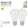Led-Pærer|LED-pære standard 2,7 W E27 2-pk.