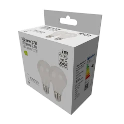 Led-Pærer|LED-pære standard 2,7 W E27 2-pk.