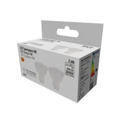 Led-Pærer|LED-spotpære 4 W GU10 2-pk.