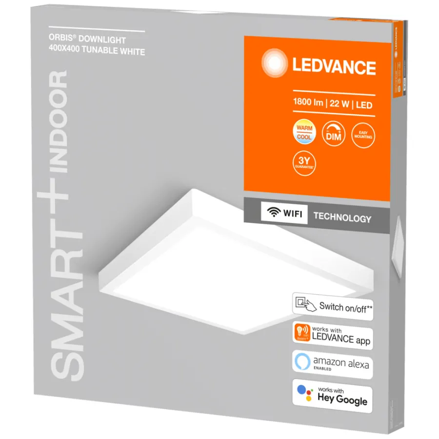 LEDVANCE Loftlamper|Smart Lamper|SMART+ Orbis Downlight Surface 400 × 400 mm TW