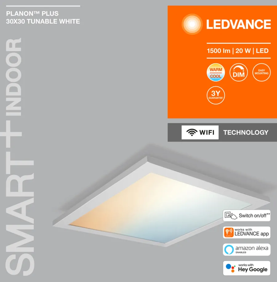 LEDVANCE Loftlamper|Smart Lamper|SMART+ Planon Plus LED-armatur