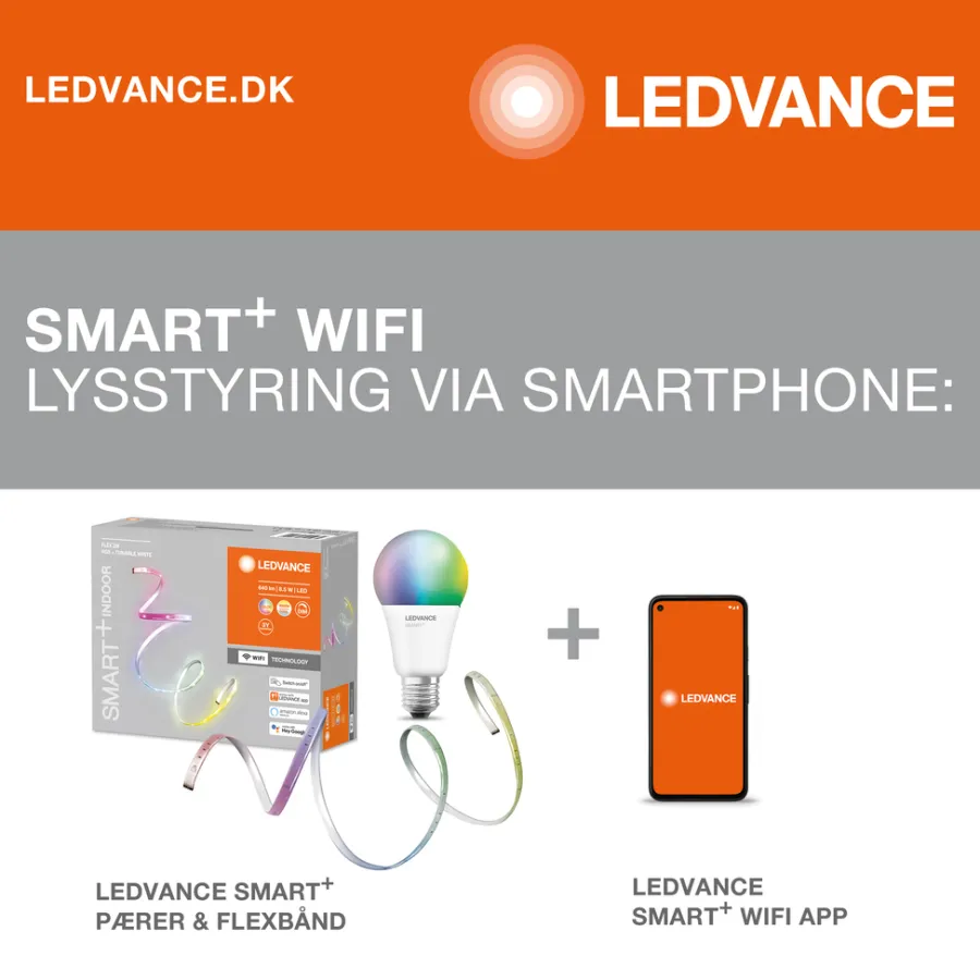 LEDVANCE Led-Pærer|Smart Pærer|SMART+ spotpære PAR16 farve GU10 5 W
