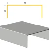 JUAL Tagpap & Asfalt|Limtræsprofil aluminium 115 x 1000 mm