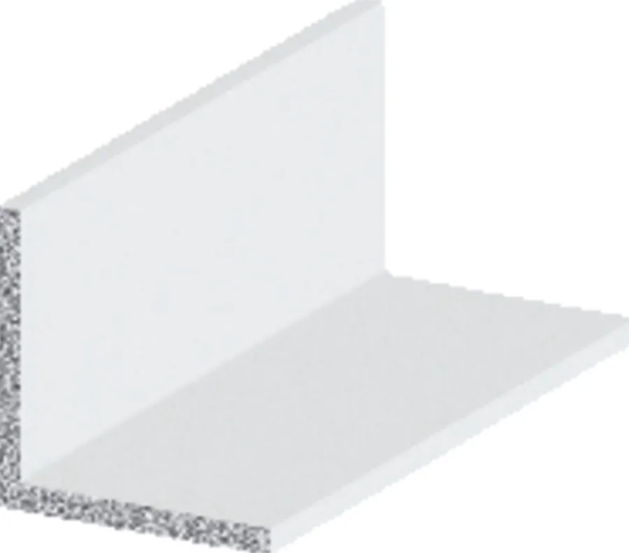 Profillister|Listeprofil aluminium hvid 25 x 25 x 1000 mm