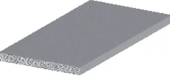 Profillister|Listeprofil flad alu 2 x 25 x 1000 mm