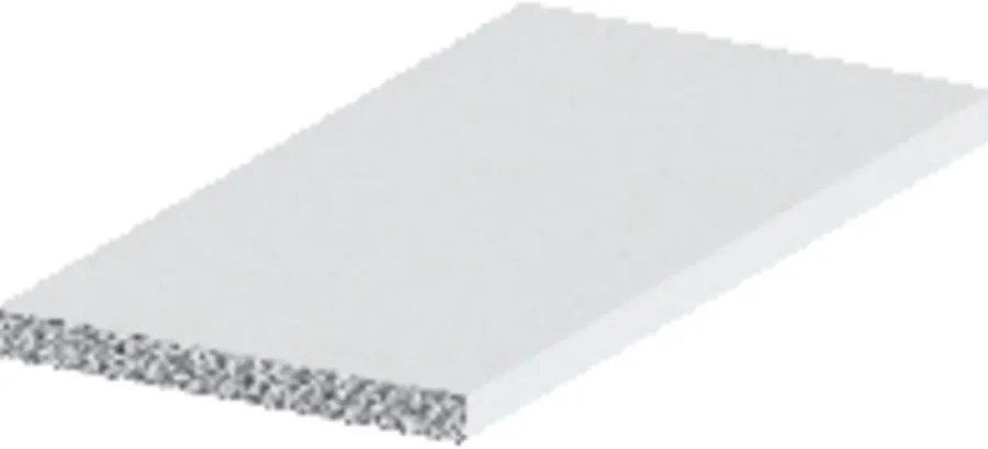 Profillister|Listeprofil flad 2 x 25 x 1000 mm Hvid