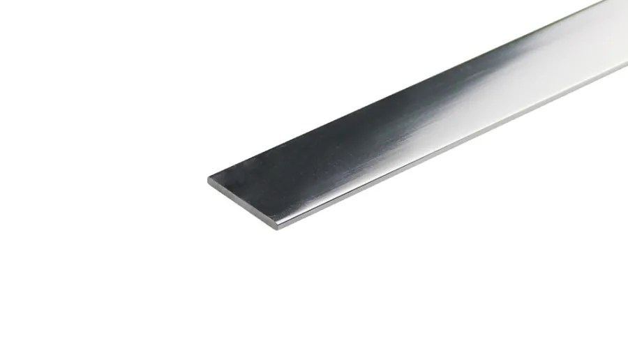 Profillister|Listeprofil flad 2 x 15 x 1000 mm Sølv