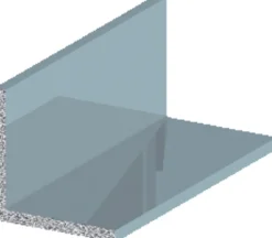 Profillister|Listeprofil sølv 25 x 25 x 2000 mm