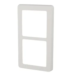 Lauritz Knudsen Tangenter & Rammer Til Stikkontakter|LK FUGA® designramme Base 63 2×1 modul lodret hvid