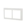 Lauritz Knudsen Tangenter & Rammer Til Stikkontakter|LK FUGA® designramme Soft 63 2×1 modul vandret hvid