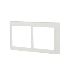 Lauritz Knudsen Tangenter & Rammer Til Stikkontakter|LK FUGA® designramme Soft 63 2×1 modul vandret hvid