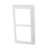 Lauritz Knudsen Tangenter & Rammer Til Stikkontakter|LK FUGA® designramme Soft 63 2×1 modul lodret hvid