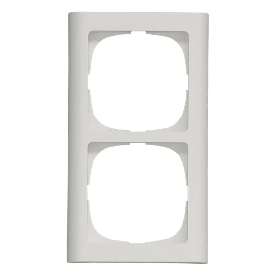 Lauritz Knudsen Tangenter & Rammer Til Stikkontakter|LK FUGA® Softline ramme 63 til 2 afbrydere Hvid