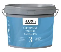 LUXI® Loftmaling|Loftmaling glans 3 4,5 liter - Hvid