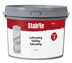 Stabile® Loftmaling|Loftmaling glans 3 9 liter - Hvid
