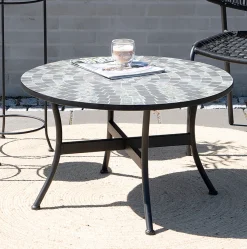 Sunlife® Haveborde|Loungemøbler|Loungebord Rom mosaik Ø76 cm - Multi/sort