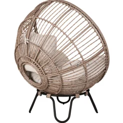 Sunlife® Havestole|Loungemøbler|Loungestol Louisiana natur/sort inkl. hynde -