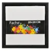 Fache Hobbymaling|Lærred med sort svæveramme 20 x 20 cm