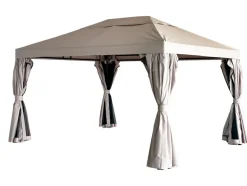 Pavilloner & Partytelte|Luksus pavillon 3 x 4 m beige og sort