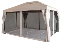 Pavilloner & Partytelte|Luksus pavillon 3 x 4 m beige og sort