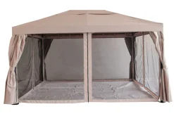 Pavilloner & Partytelte|Luksus pavillon 3 x 4 m beige og sort