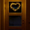 Stemning® Dekorativ Belysning - Udendørs|Lyshjerte 80 LED-pærer 40 cm