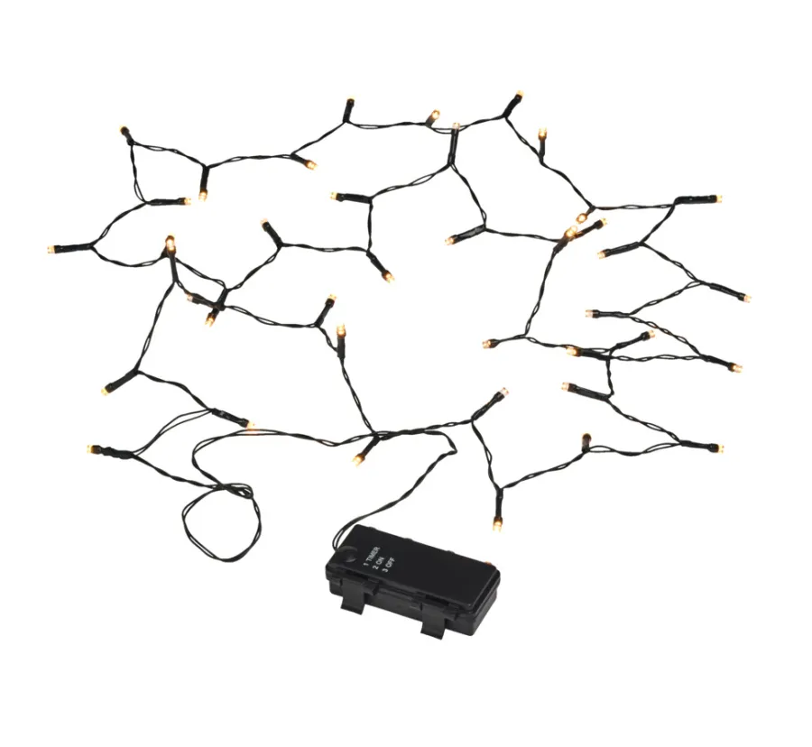 Stemning® Dekorativ Belysning - Udendørs|Lyskæde Basis 40 LED m/timer 1,9 meter