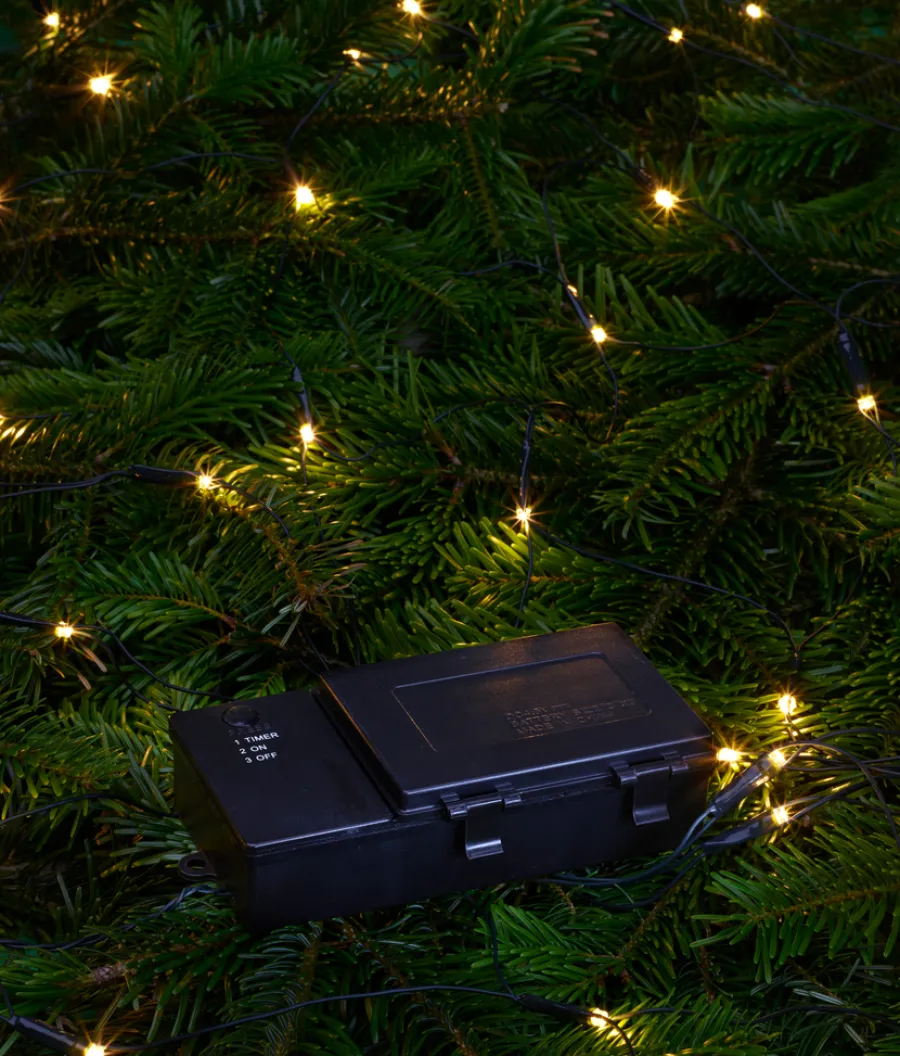 Stemning® Dekorativ Belysning - Udendørs|Lysnet Basis 200 LED m/timer 1,2 x 2 meter