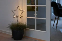 Stemning® Dekorativ Belysning - Udendørs|Lysstjerne spyd/ophæng 30 cm