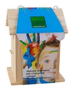 Gardenlife Bird Fuglefrø & Fuglehuse|Mal-selv redekasse 22 x 17 x 15 cm