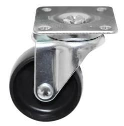 HOME it Møbelhjul|Møbelhjul drejbart med plade sort 50 mm