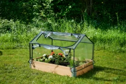 Garden® Planteborde & Højbede|Minidrivhus 120 x 80 cm stål m/plastdug -
