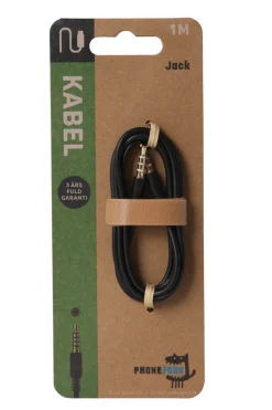 PhoneFood Kabler & Adaptere|Mini jack til mini jack kabel – 1 meter